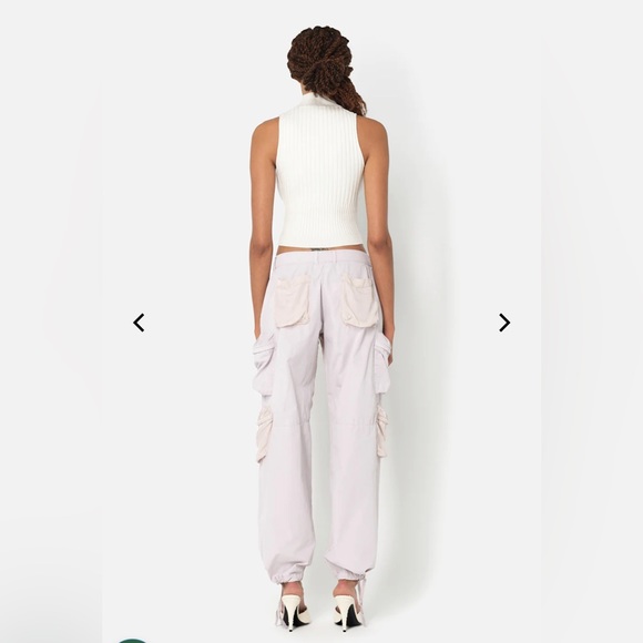 $598 John Elliott Women's US Small Relaxed Cargo Work Pant in Washed Orchid S - Picture 6 of 15